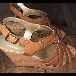 Brand new, never worn, GUESS brand wedges. Size 8.